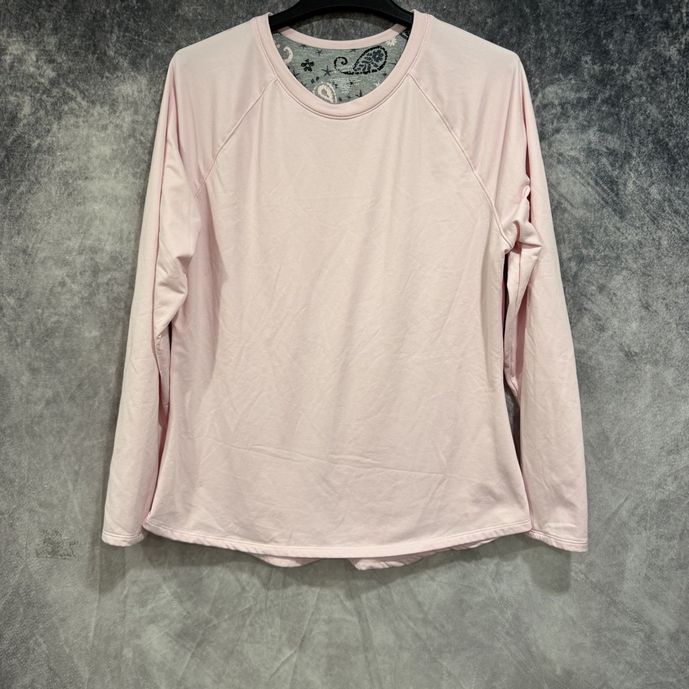 ClimateRight By Cuddl Duds Women's Xl Long SleeveBase Layer Top Pink